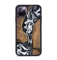 iPhone 11 Pro Max Wood Phone Case - Rick (Black & White, 801635)