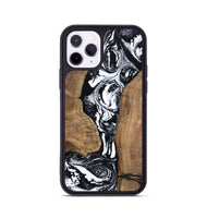 iPhone 11 Pro Wood Phone Case - Rick (Black & White, 801635)