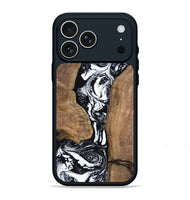 iPhone 17 Pro Max Wood Phone Case - Rick (Black & White, 801635)