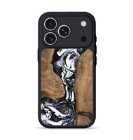 iPhone 17 Pro Wood Phone Case - Rick (Black & White, 801635)