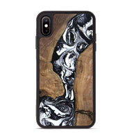 iPhone Xs Max Wood Phone Case - Rick (Black & White, 801635)