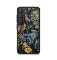 Galaxy S23 Wood Phone Case - Kairi (Teal & Gold, 801650)