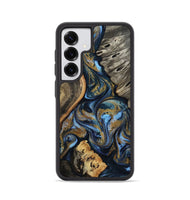 Galaxy S25 Wood Phone Case - Kairi (Teal & Gold, 801650)