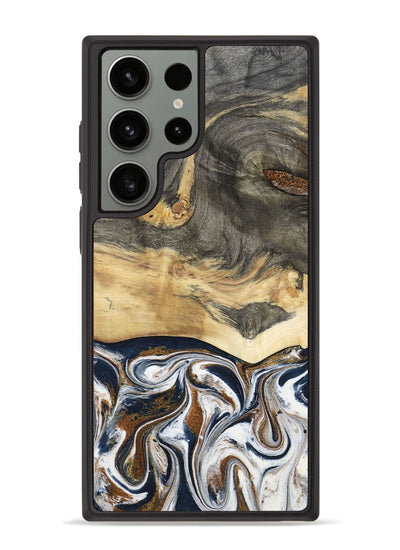 Galaxy S23 Ultra Wood Phone Case - Amias (Black & White, 801651)