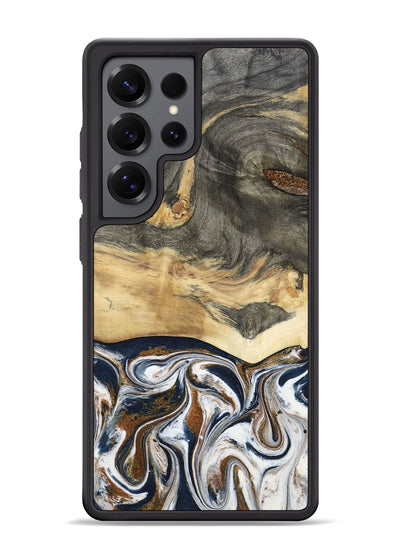 Galaxy S25 Ultra Wood Phone Case - Amias (Black & White, 801651)