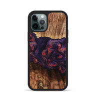iPhone 12 Pro Wood Phone Case - Jacklyn (Red, 801653)