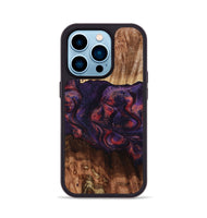 iPhone 14 Pro Wood Phone Case - Jacklyn (Red, 801653)