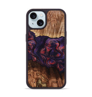 iPhone 15 Wood Phone Case - Jacklyn (Red, 801653)