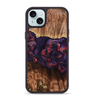 iPhone 15 Plus Wood Phone Case - Jacklyn (Red, 801653)