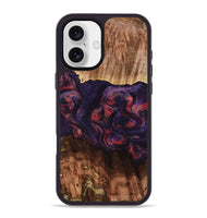 iPhone 16 Plus Wood Phone Case - Jacklyn (Red, 801653)