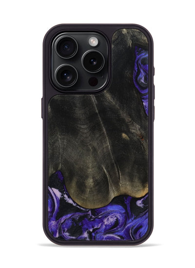 iPhone 15 Pro Wood Phone Case - Jeana (Purple, 801655)