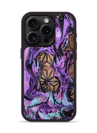 iPhone 15 Pro Wood Phone Case - Catina (Pattern, 801671)