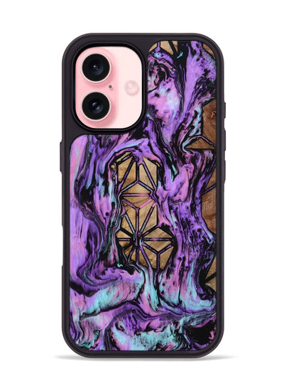 iPhone 16 Wood Phone Case - Catina (Pattern, 801671)