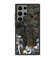 Galaxy S23 Ultra Wood Phone Case - Tracee (Teal & Gold, 801675)