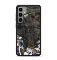 Galaxy S24 Plus Wood Phone Case - Tracee (Teal & Gold, 801675)