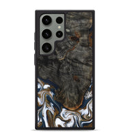 Galaxy S24 Ultra Wood Phone Case - Tracee (Teal & Gold, 801675)