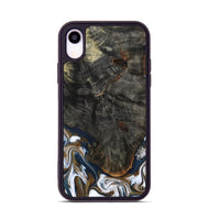 iPhone Xr Wood Phone Case - Tracee (Teal & Gold, 801675)