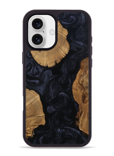 iPhone 16 Plus Wood Phone Case - Madge (Ancient Olive, 801682)