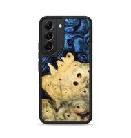 Galaxy S22 Wood Phone Case - Davian (Blue, 801727)
