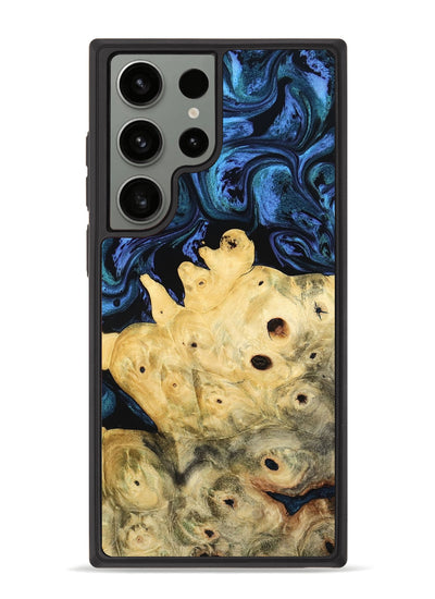 Galaxy S23 Ultra Wood Phone Case - Davian (Blue, 801727)