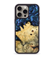 iPhone 15 Pro Max Wood Phone Case - Davian (Blue, 801727)