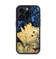 iPhone 15 Pro Wood Phone Case - Davian (Blue, 801727)