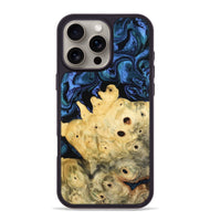 iPhone 16 Pro Max Wood Phone Case - Davian (Blue, 801727)