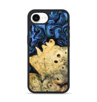 iPhone 16e Wood Phone Case - Davian (Blue, 801727)