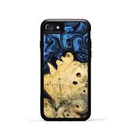 iPhone SE Wood Phone Case - Davian (Blue, 801727)