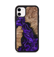 iPhone 11 Wood Phone Case - Jailyn (Purple, 801729)