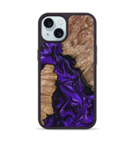 iPhone 15 Wood Phone Case - Jailyn (Purple, 801729)