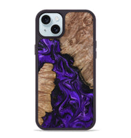 iPhone 15 Plus Wood Phone Case - Jailyn (Purple, 801729)