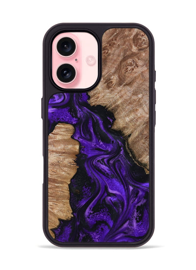 iPhone 16 Wood Phone Case - Jailyn (Purple, 801729)