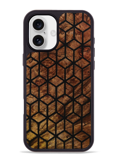iPhone 16 Plus Wood Phone Case - Lindsay (Pattern, 801730)