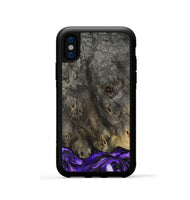 iPhone Xs Wood Phone Case - Infant (Purple, 801732)