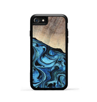 iPhone SE Wood Phone Case - Elza (Blue, 801735)
