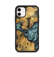 iPhone 11 Wood Phone Case - Emmitt (Green, 801736)