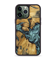 iPhone 13 Pro Max Wood Phone Case - Emmitt (Green, 801736)