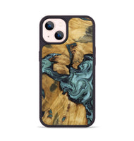 iPhone 14 Wood Phone Case - Emmitt (Green, 801736)