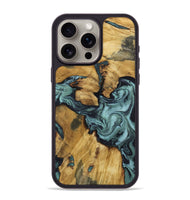 iPhone 15 Pro Max Wood Phone Case - Emmitt (Green, 801736)