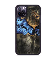 iPhone 11 Pro Max Wood Phone Case - Makenna (Blue, 801737)