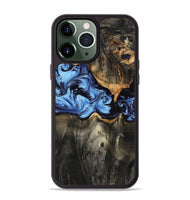 iPhone 13 Pro Max Wood Phone Case - Makenna (Blue, 801737)