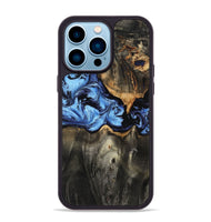 iPhone 14 Pro Max Wood Phone Case - Makenna (Blue, 801737)