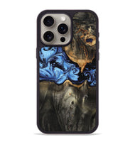 iPhone 15 Pro Max Wood Phone Case - Makenna (Blue, 801737)