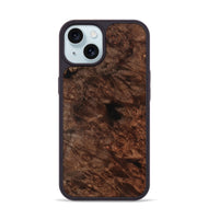 iPhone 15 Wood Phone Case - Jerald (Wood Burl, 801738)