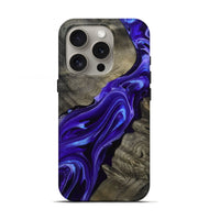 iPhone 16 Pro Wood Live Edge Phone Case - Lora (Purple, 801743)