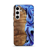 Galaxy S25 Wood Live Edge Phone Case - Flynn (Blue, 801745)