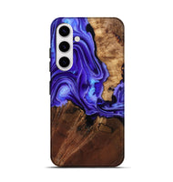 Galaxy S25 Wood Live Edge Phone Case - Nyomi (Purple, 801746)