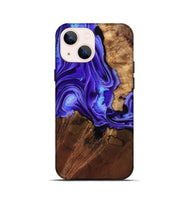 iPhone 13 mini Wood Live Edge Phone Case - Nyomi (Purple, 801746)