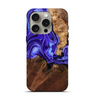 iPhone 16 Pro Wood Live Edge Phone Case - Nyomi (Purple, 801746)